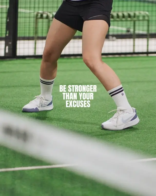 Player's feet on the turf