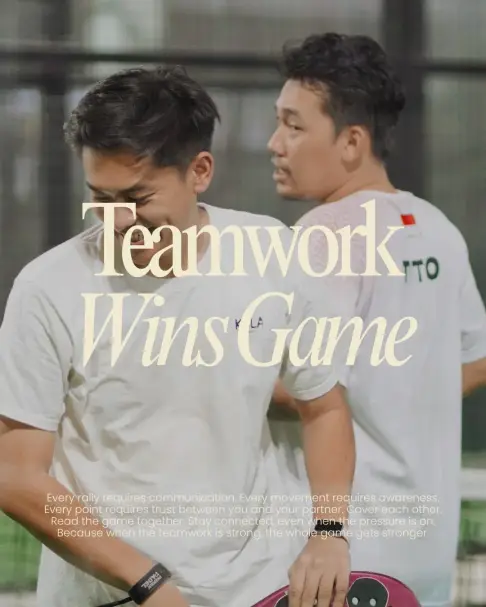 Teamwork wins game poster