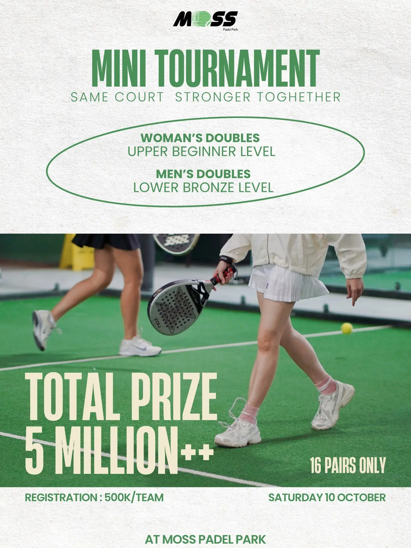 Moss mini tournament poster